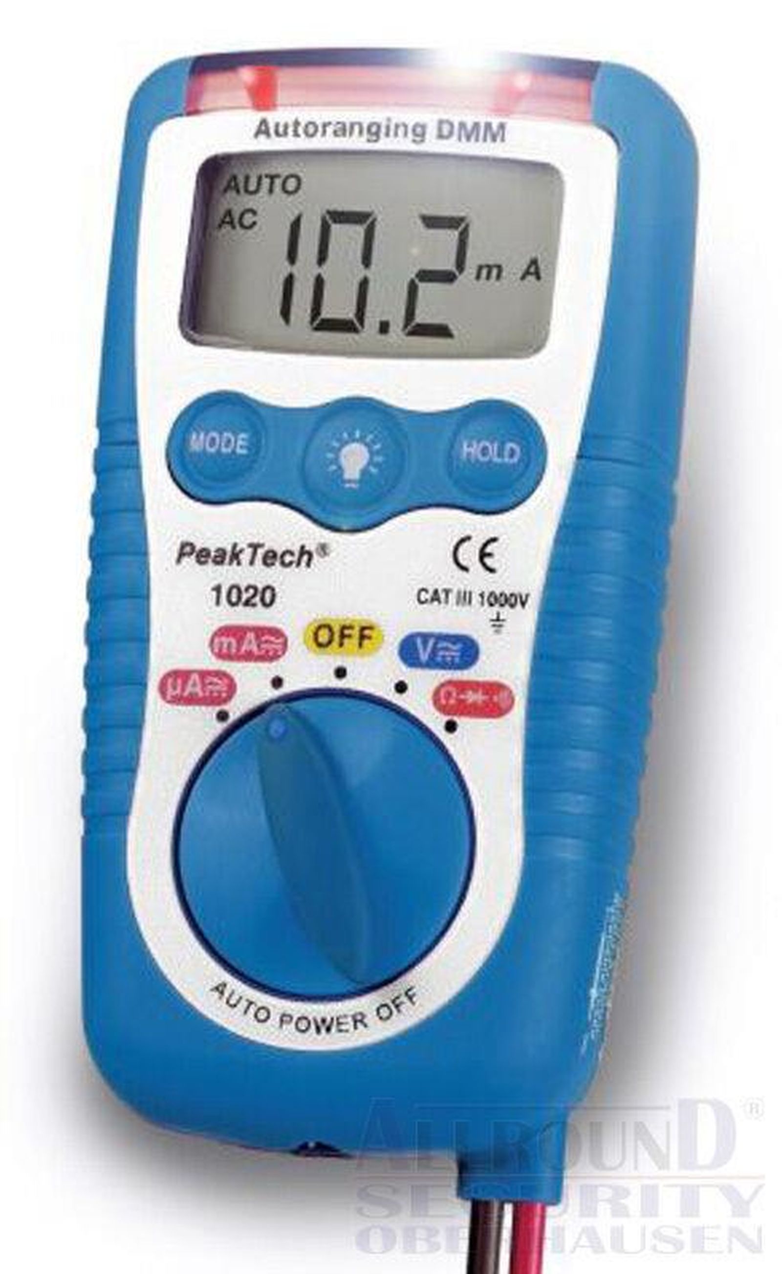 PeakTech 1020 3 in 1 Messgerät Elektrotester mit 200 mA Sicherungsautomatik