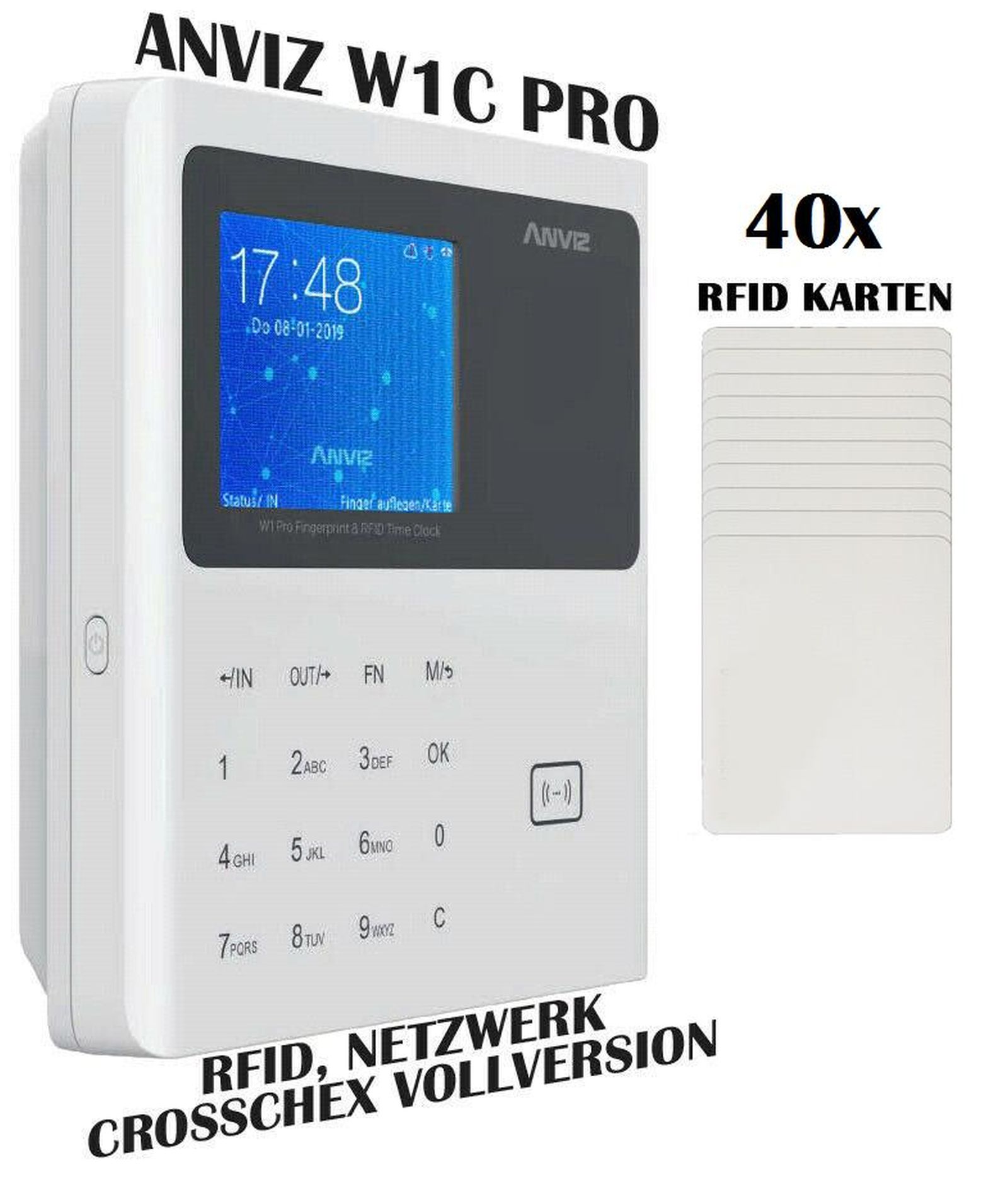 Anviz Zeiterfassung Netzwerk, WLAN, USB, Türöffner - Wählen Sie Ihre Konfiguration