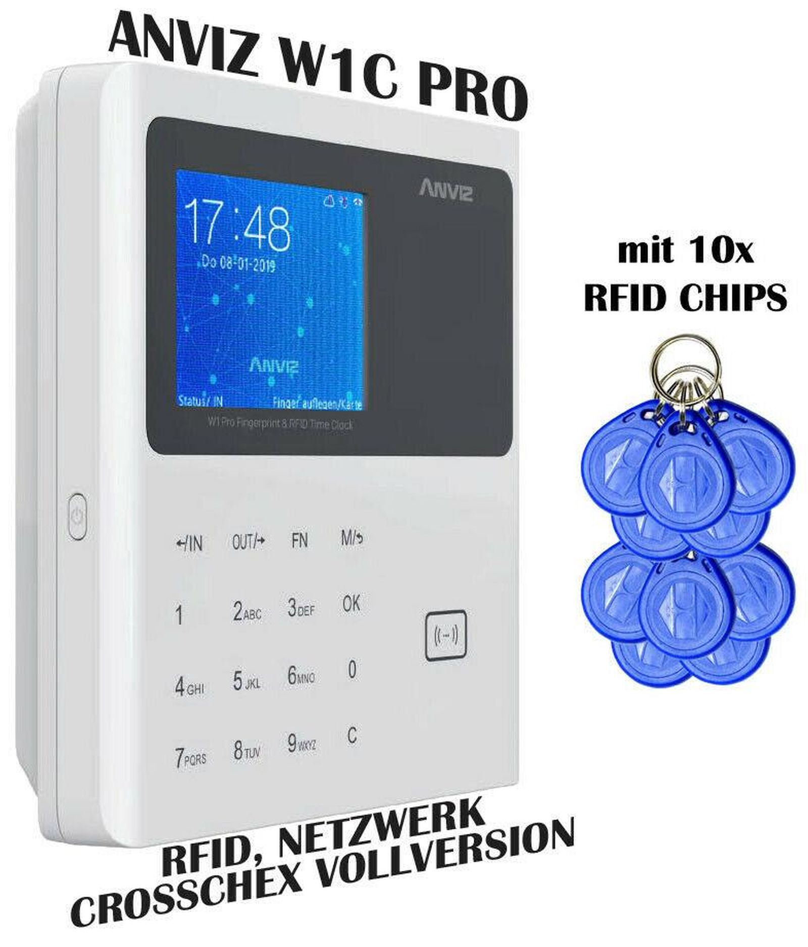 Anviz Zeiterfassung Netzwerk, WLAN, USB, Türöffner - Wählen Sie Ihre Konfiguration