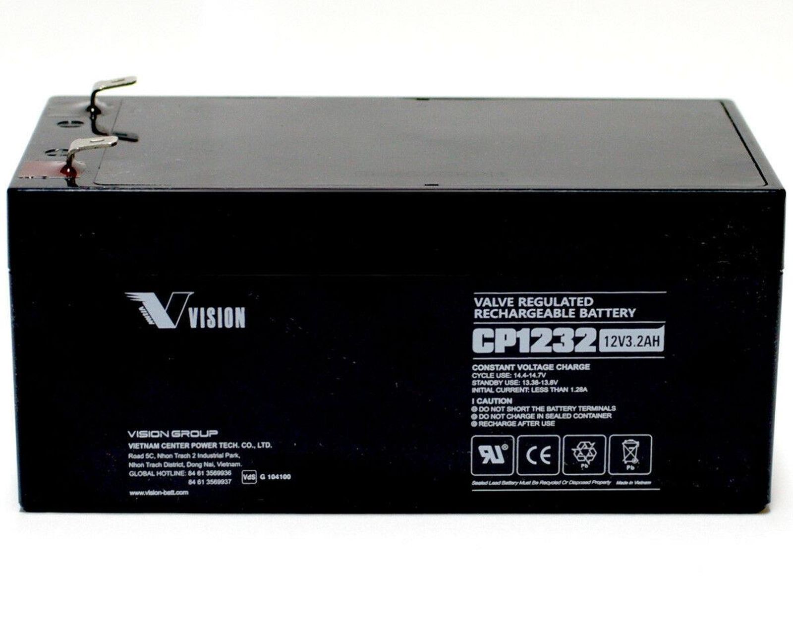 Akku Nachladbare versiegelte Blei-Gel Batterie 12V/3.2AH, 134x67x61mm 67mm über Pole